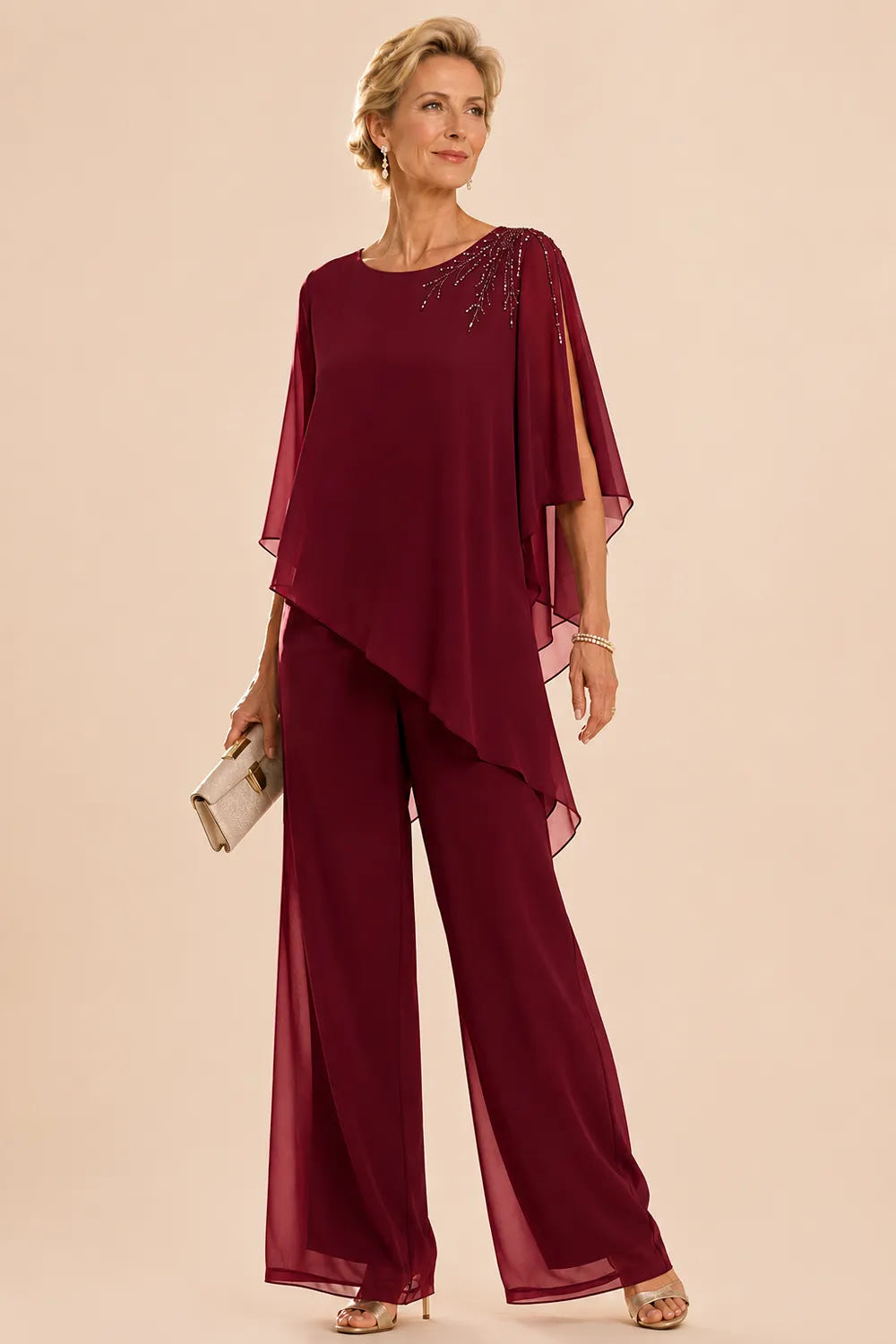 Dory | Embellished Chiffon Pant Suit