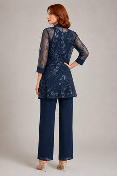 Nix | Chiffon Three-Piece Pant Suit