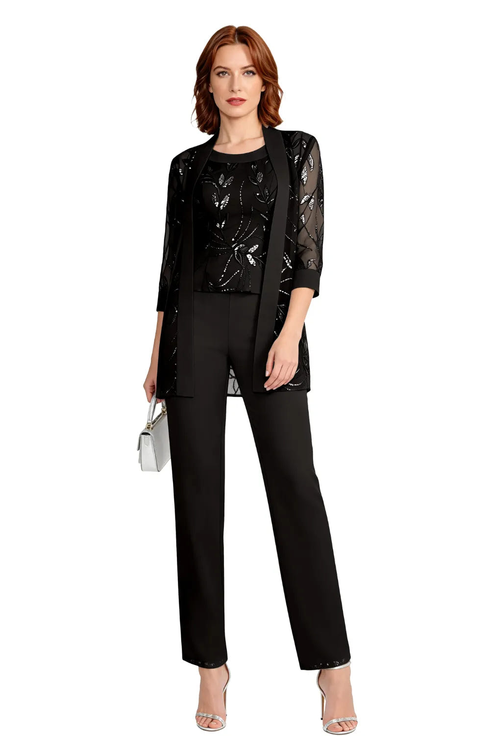 Nix | Chiffon Three-Piece Pant Suit