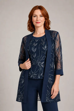 Nix | Chiffon Three-Piece Pant Suit