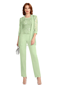 Nix | Chiffon Three-Piece Pant Suit