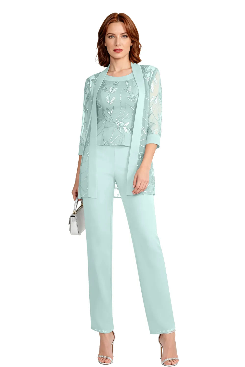 Nix | Chiffon Three-Piece Pant Suit