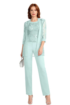 Nix | Chiffon Three-Piece Pant Suit