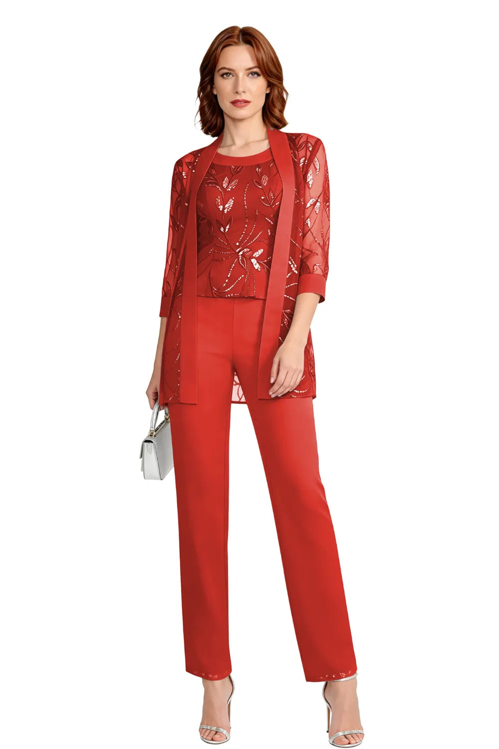 Nix | Chiffon Three-Piece Pant Suit