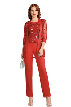 Nix | Chiffon Three-Piece Pant Suit