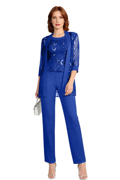 Nix | Chiffon Three-Piece Pant Suit