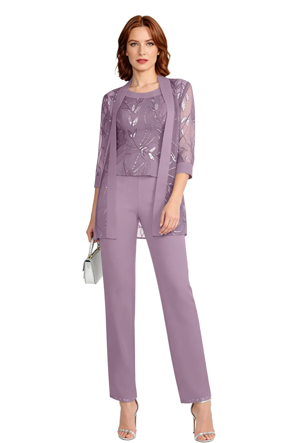 Nix | Chiffon Three-Piece Pant Suit