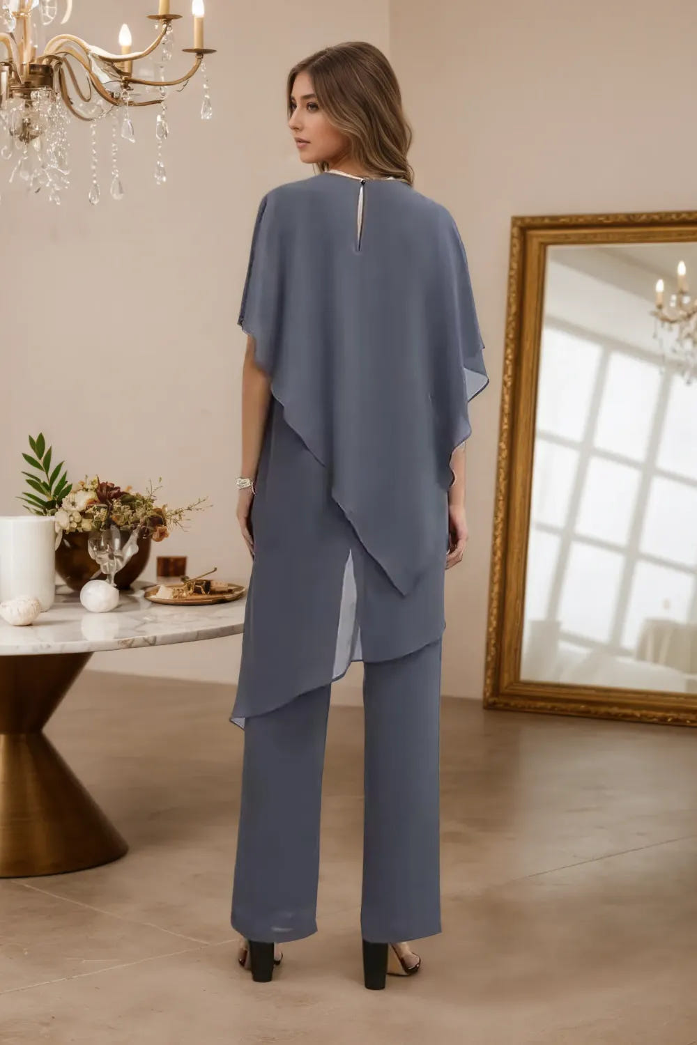 Pamela | Chiffon Two-Piece Formal Set