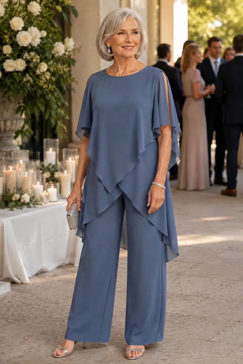 Pamela | Chiffon Two-Piece Formal Set