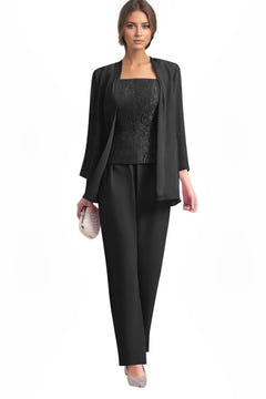 Averil | Three-Piece Chiffon Pant Suit