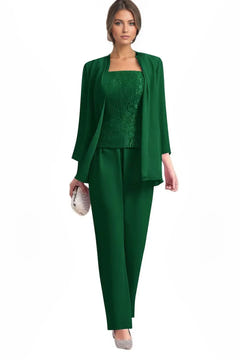 Averil | Three-Piece Chiffon Pant Suit