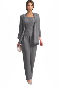Averil | Three-Piece Chiffon Pant Suit