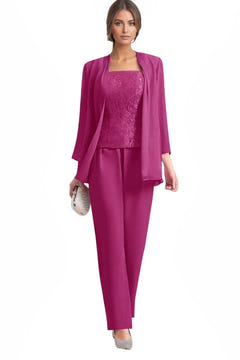 Averil | Three-Piece Chiffon Pant Suit
