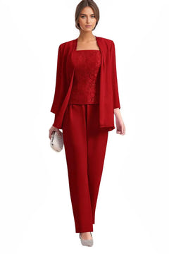 Averil | Three-Piece Chiffon Pant Suit