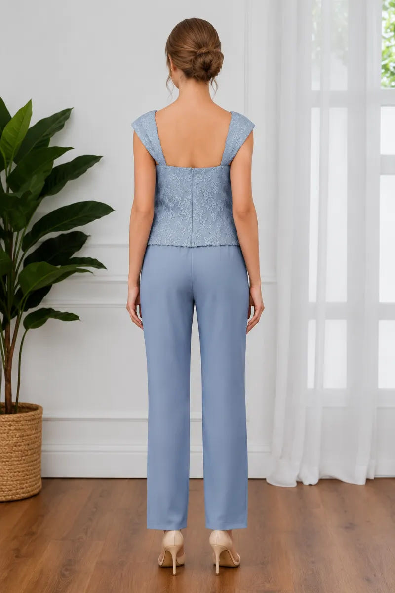 Averil | Three-Piece Chiffon Pant Suit