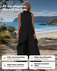 Sidonie | Asymmetric Layered Wide-Leg Jumpsuit benefits