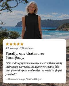 Sidonie | Asymmetric Layered Wide-Leg Jumpsuit five star customer review