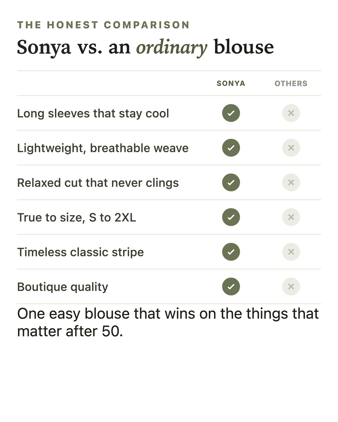 Sonya | Trendy Striped Blouse