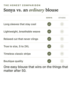 Sonya | Trendy Striped Blouse