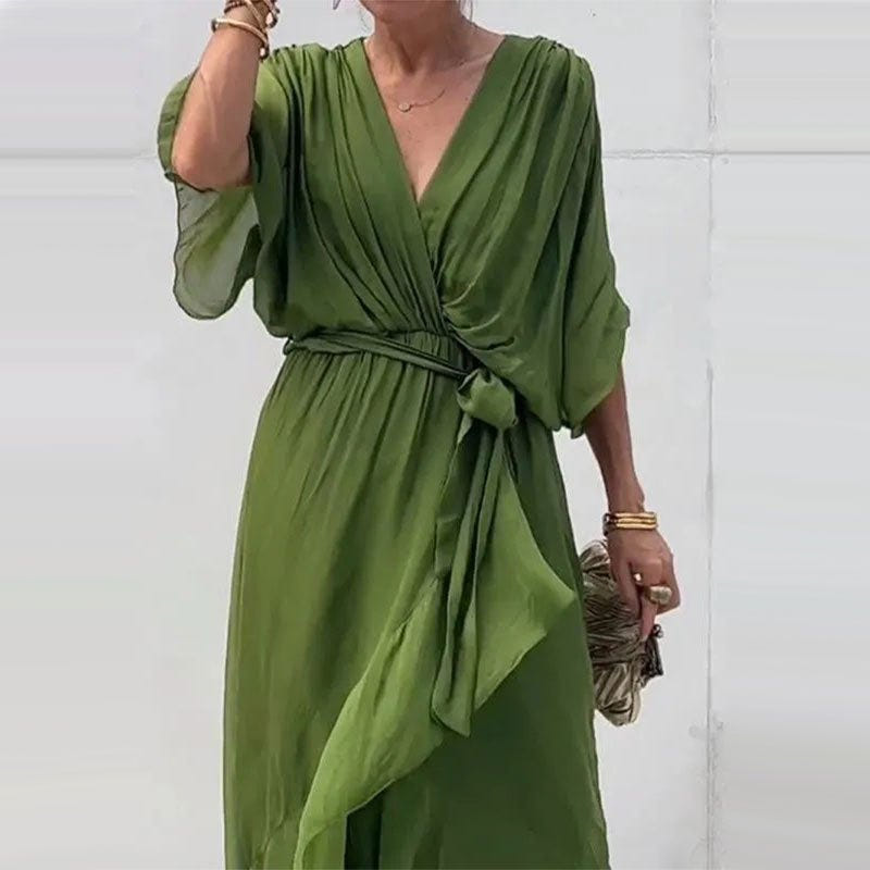 Rosamund | Elegant V-neck Dress