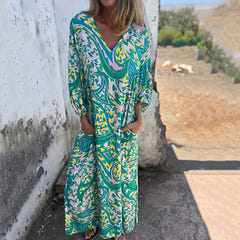 Samantha | Abstract Boho Maxi
