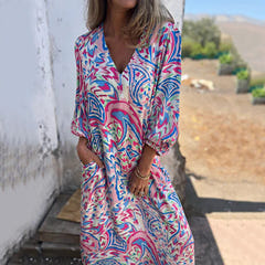 Samantha | Abstract Boho Maxi