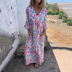 Samantha | Abstract Boho Maxi