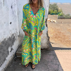 Samantha | Abstract Boho Maxi
