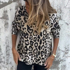 Megan | Sleek Leopard Top