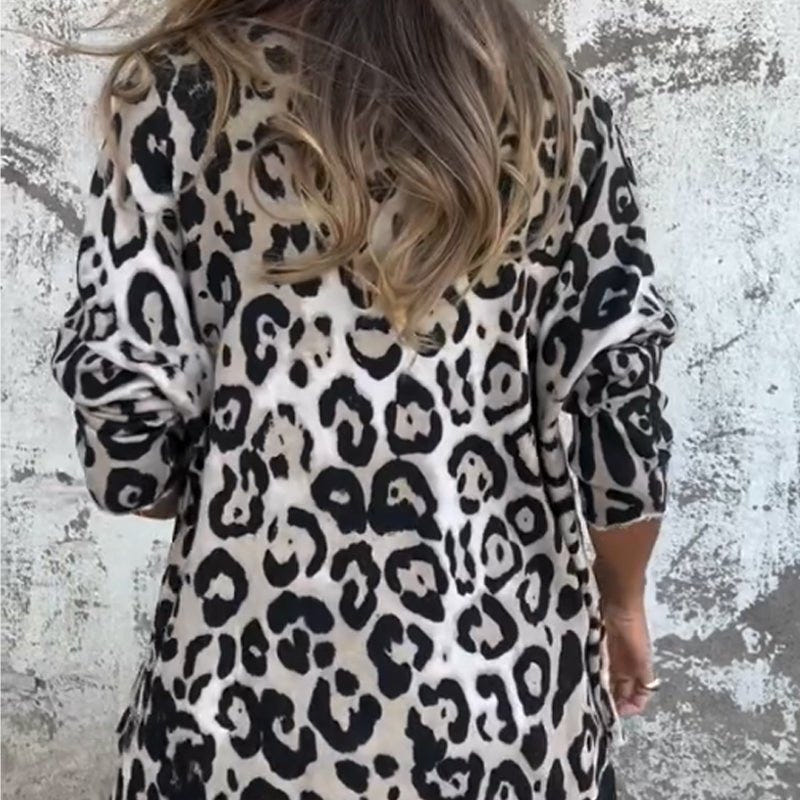 Megan | Sleek Leopard Top