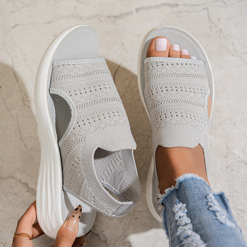 Beatrix | Breathable Knit Platform Sandals