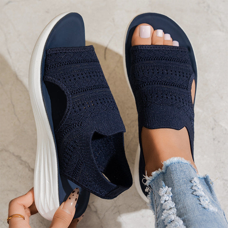 Hero | Breathable Knit Platform Sandals
