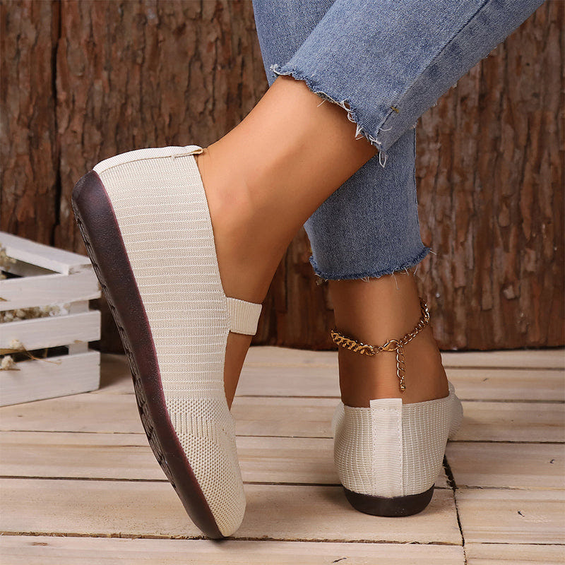 Leona | Breathable Knit Ballet Flats