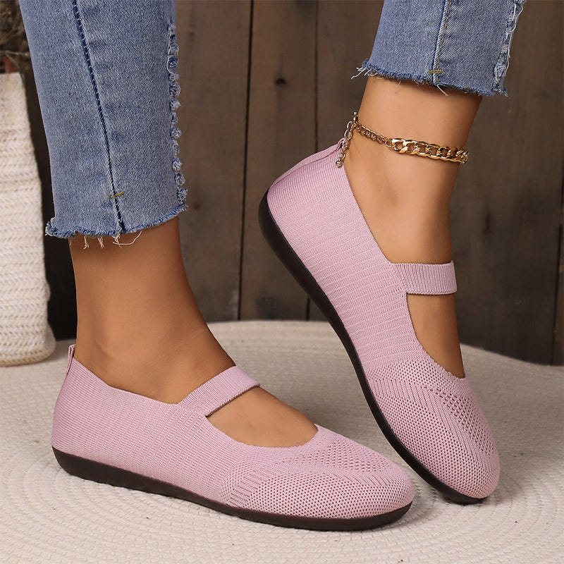 Leona | Breathable Knit Ballet Flats