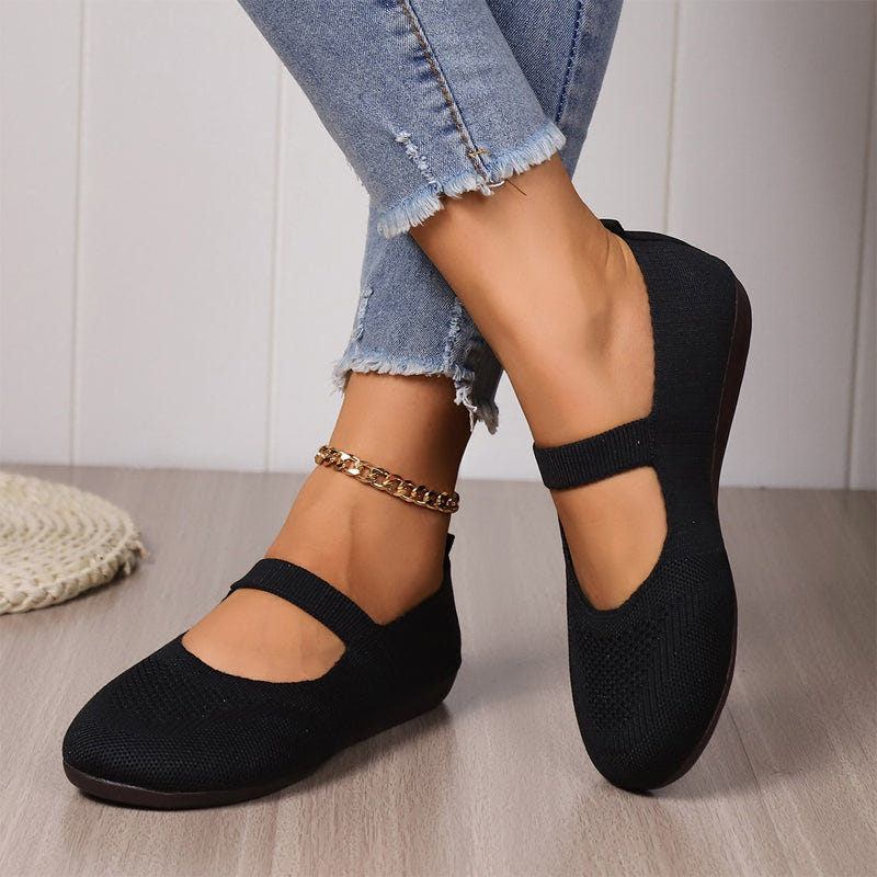 Leona | Breathable Knit Ballet Flats
