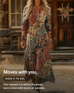 Susanna | Bohemian Flowing Maxi Dress fit and sizes