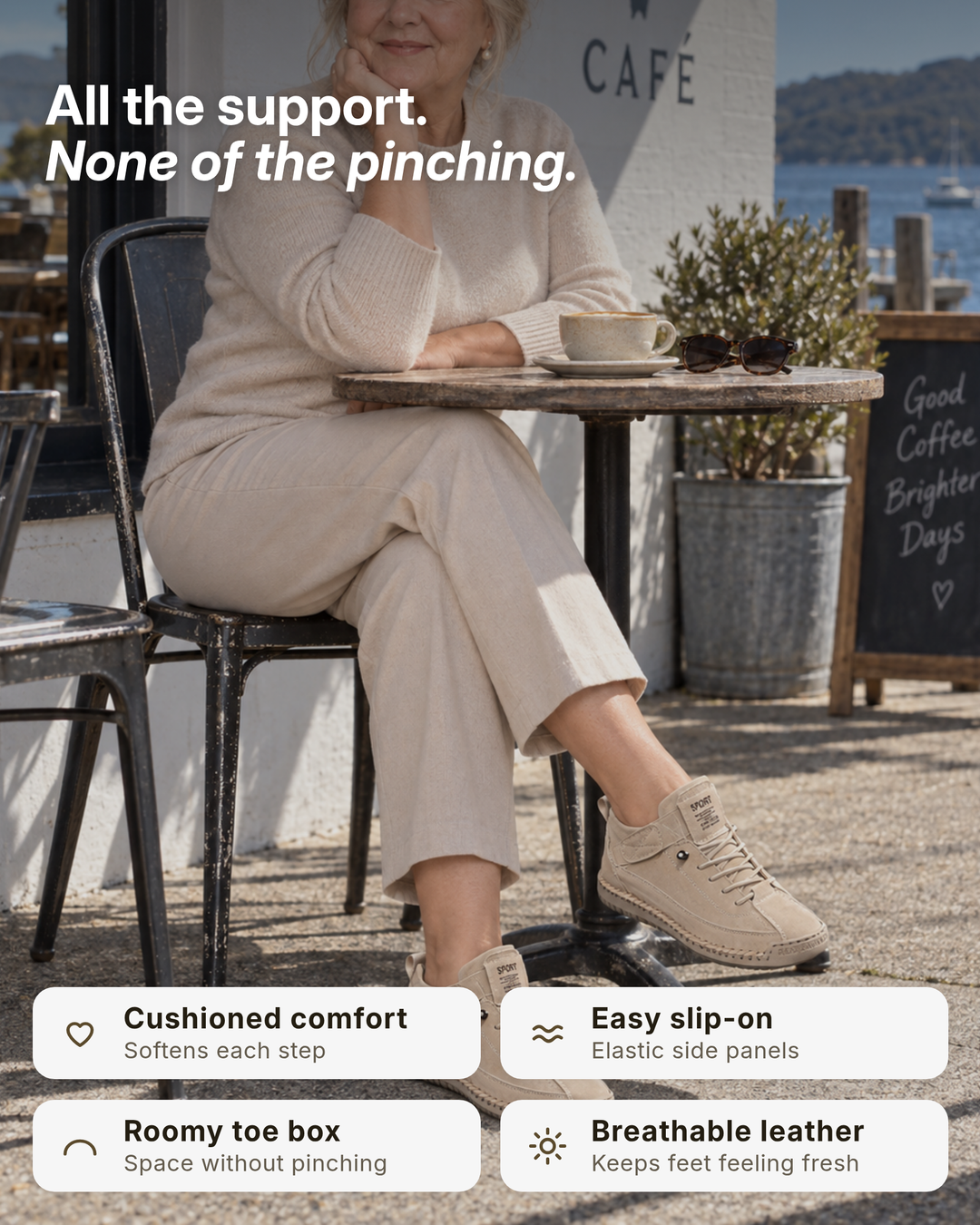 Swinburne | Comfort Arch Sneakers benefits