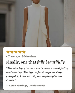 Sylvie | Asymmetric Layered Wide-Leg Jumpsuit five star customer review