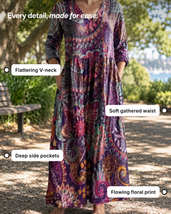 Timandra | Floral Summer Dress details