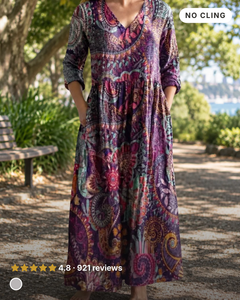 Timandra | Floral Summer Dress in purple