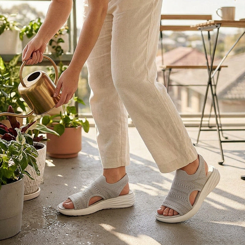 Beatrix | Breathable Knit Platform Sandals