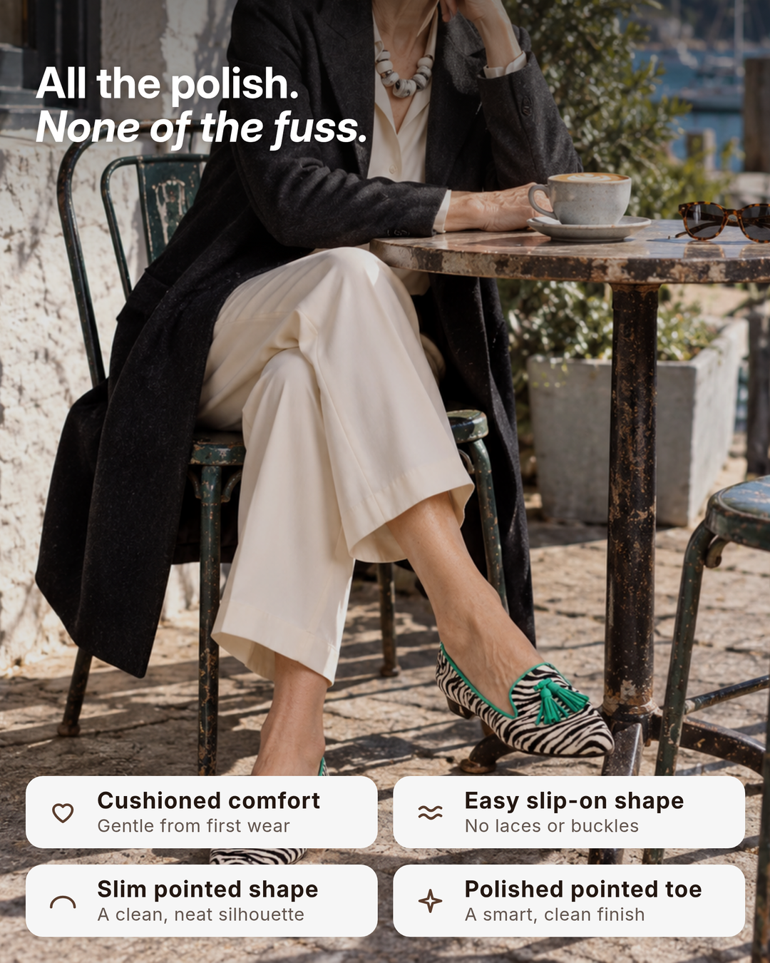 Ursa | Pointed Slip-On Flats benefits