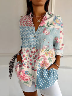 Ursula | Floral Wave Blouse