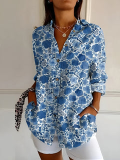 Ursula | Floral Wave Blouse