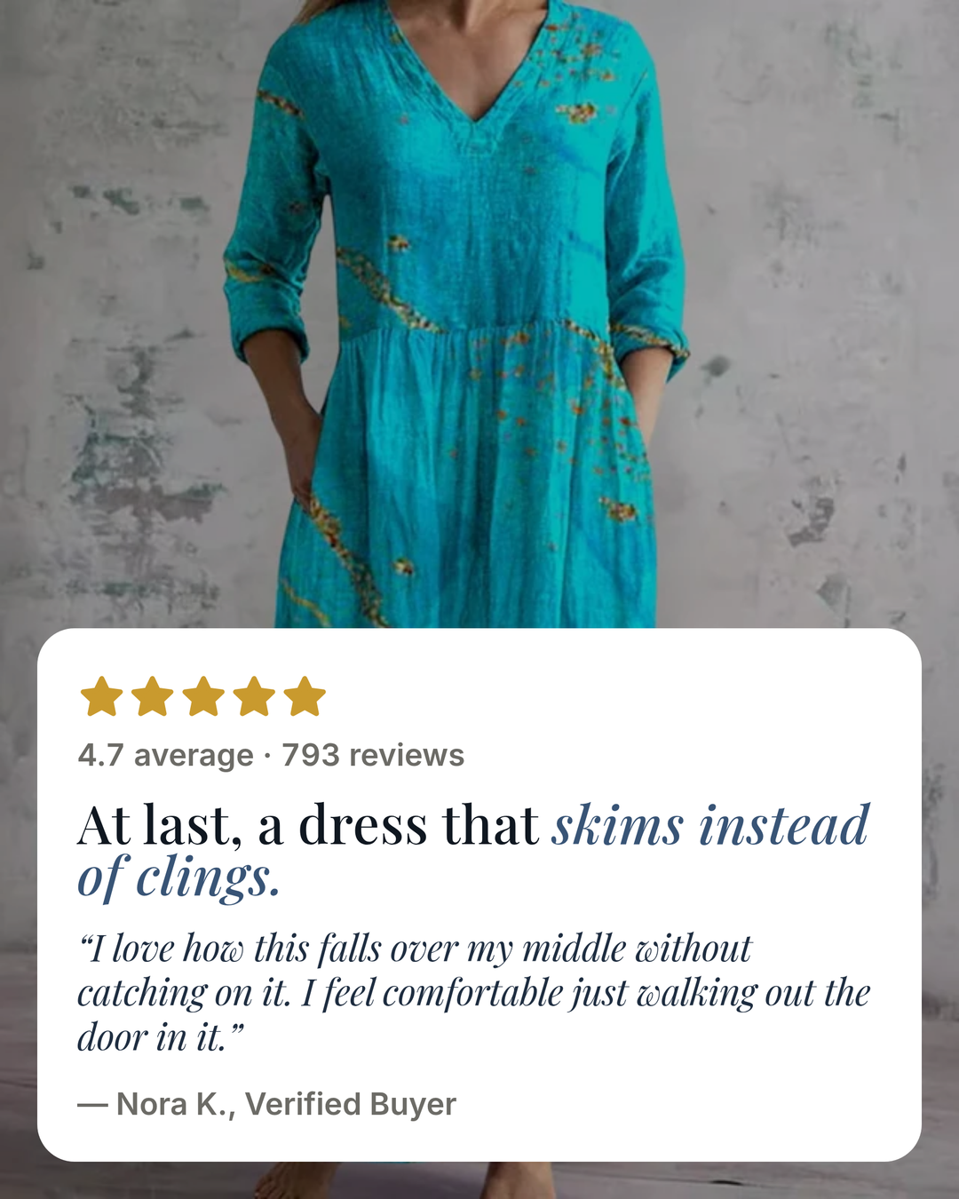 Vesna | Floral Summer Midi Dress five star customer review