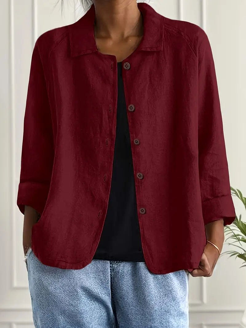 Risa | Relaxed Button-Front Shirt
