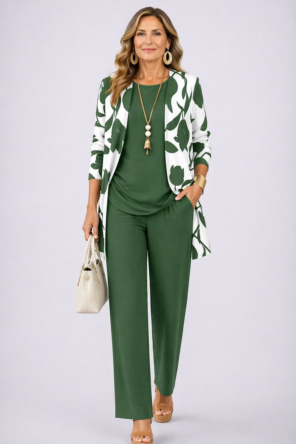 Kris | Earth-Tone Three-Piece Set