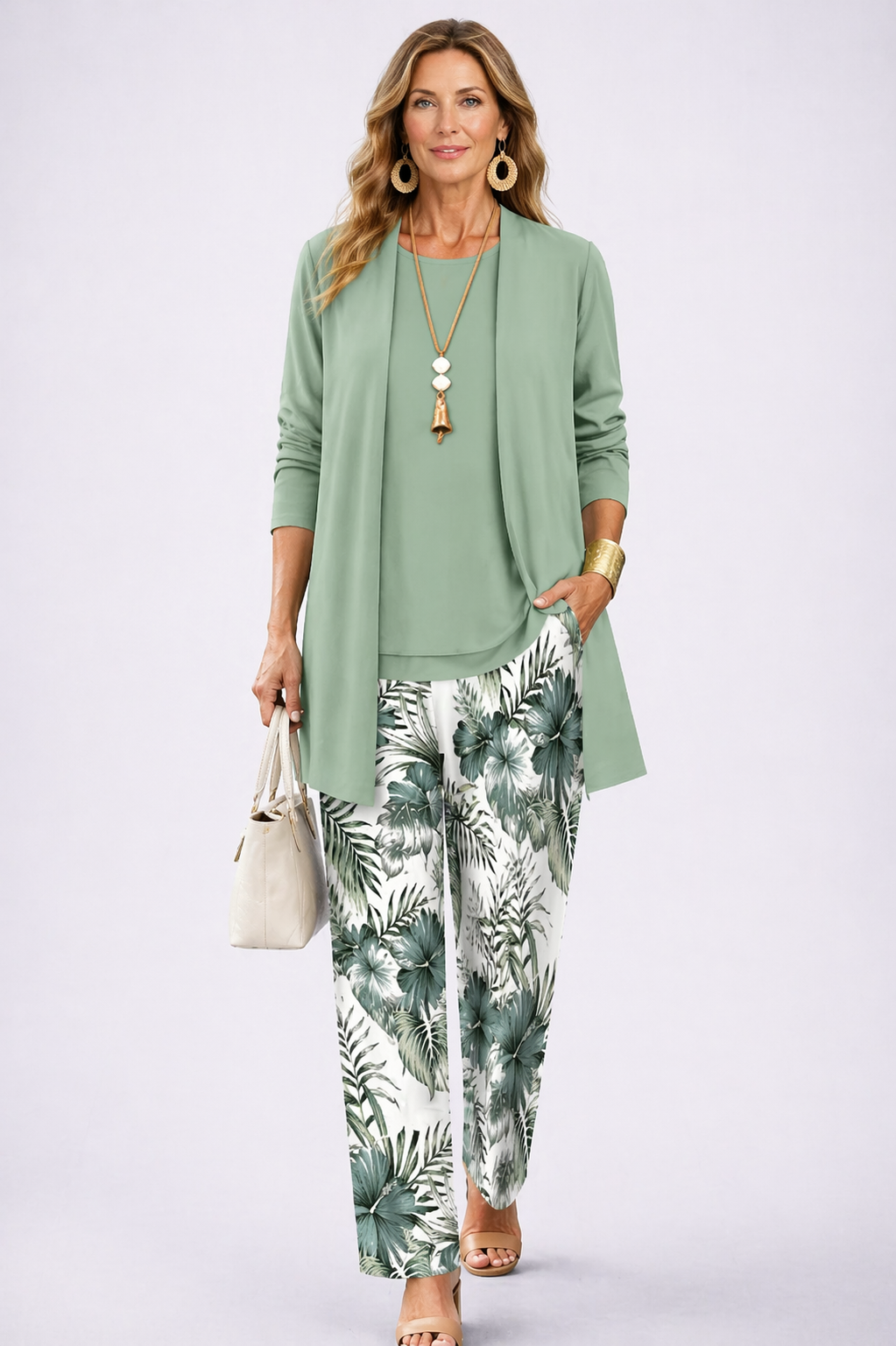 Jocelyn | Earth-Toned Three-Piece Set