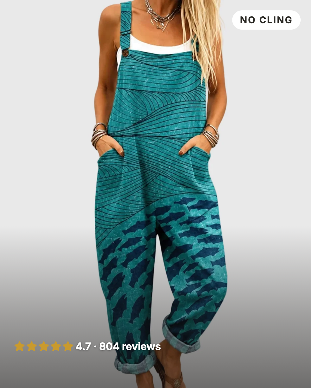 Zola | Wave-Print Jumpsuit