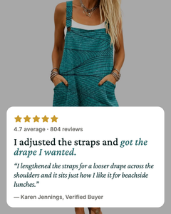 Zola | Wave-Print Jumpsuit five star customer review